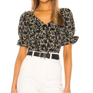 Tularosa Sahara Cropper Floral Babydoll‎ Top